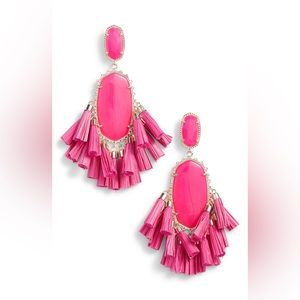 Kendra Scott Cristina Tassel Earrings - Pink Agate